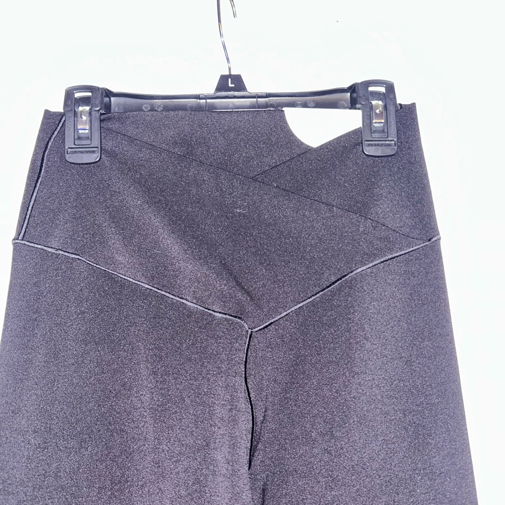 Aerie Black Leggings with Crossover Waistband